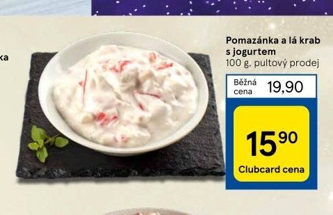 Pomazánka a lá krab s jogurtem