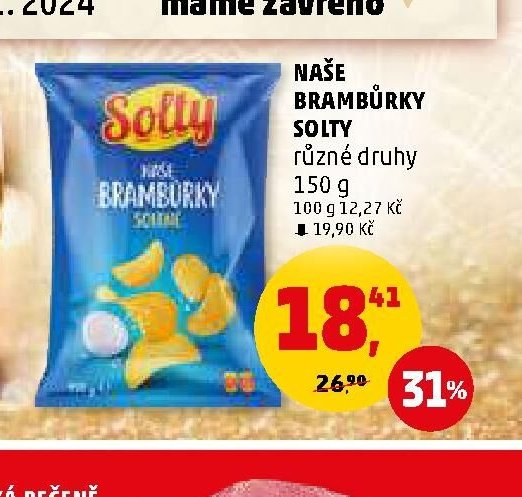 NAŠE BRAMBŮRKY SOLTY různé druhy