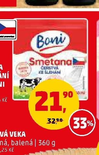 SMETANA KE ŠLEHÁNÍ 33% BONI