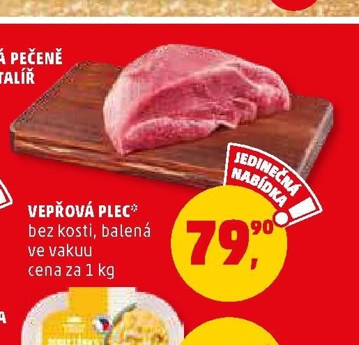 VEPŘOVÁ PLECK bez kosti, balená ve vakuu