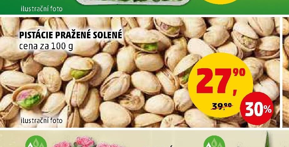PISTÁCIE PRAŽENÉ SOLENÉ