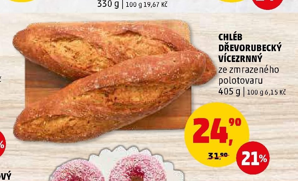 CHLÉB DŘEVORUBECKÝ VÍCEZRNNÝ
