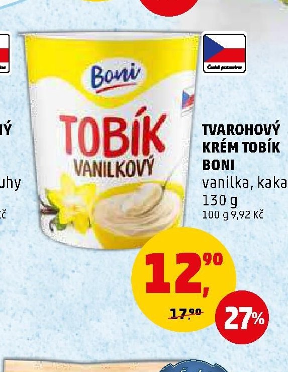 TVAROHOVÝ KRÉM TOBÍK BONI