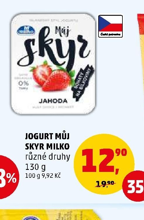 JOGURT MŮJ SKYR MILKO