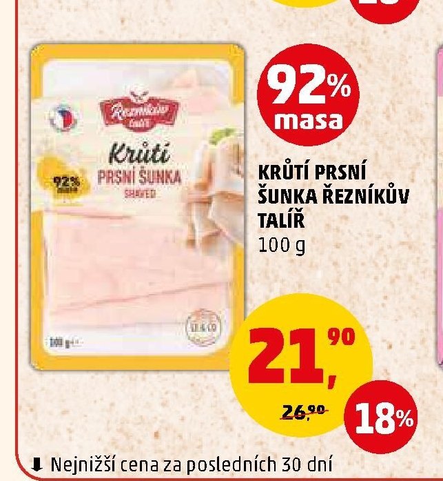KRŮTÍ PRSNÍ ŠUNKA ŘEZNÍKŮV TALÍŘ