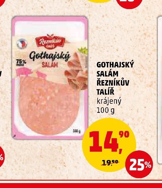 GOTHAJSKÝ SALÁM ŘEZNÍKŮV TALÍŘ