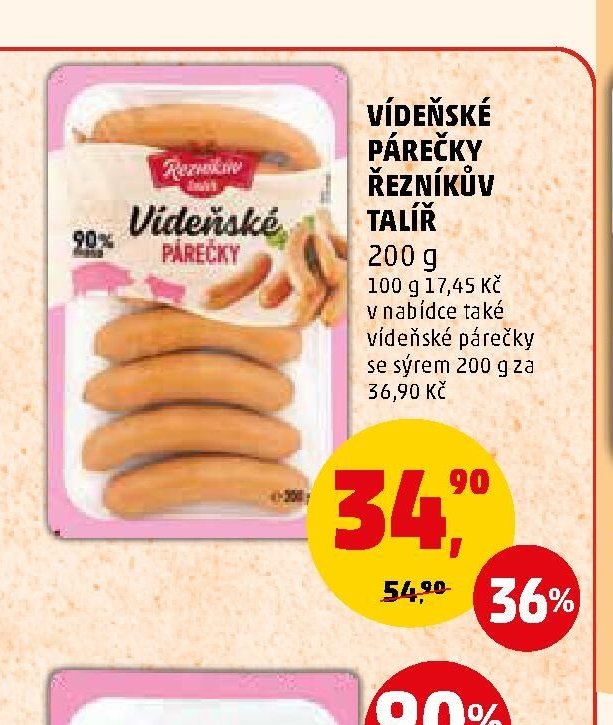 VÍDEŇSKÉ PÁREČKY ŘEZNÍKŮV TALÍŘ
