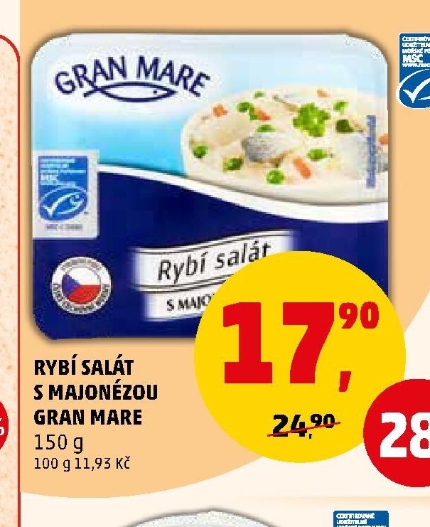 RYBÍ SALÁT S MAJONÉZOU GRAN MARE