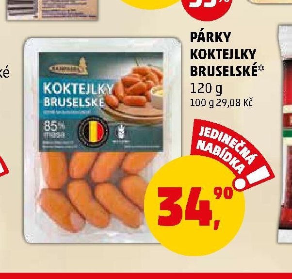 Párky koktejlky bruselské