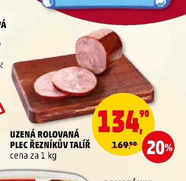 Uzená rolovaná plec Řezníkův talíř 1 kg