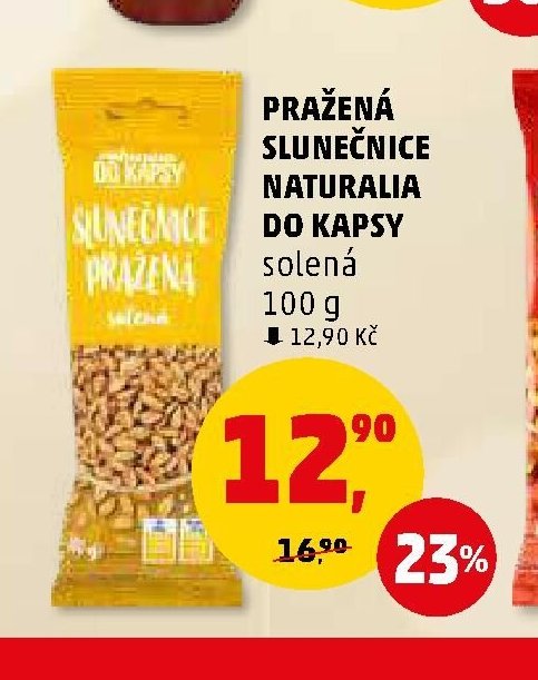PRAŽENÁ SLUNEČNICE NATURALIA DO KAPSY