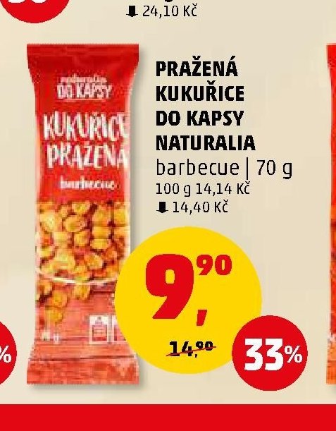 PRAŽENÁ KUKUŘICE DO KAPSY NATURALIA