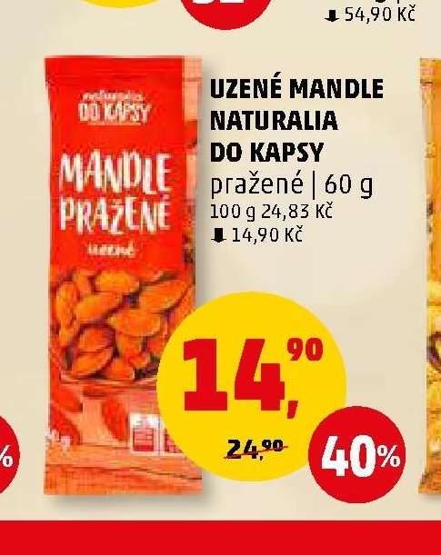 UZENÉ MANDLE NATURALIA DO KAPSY