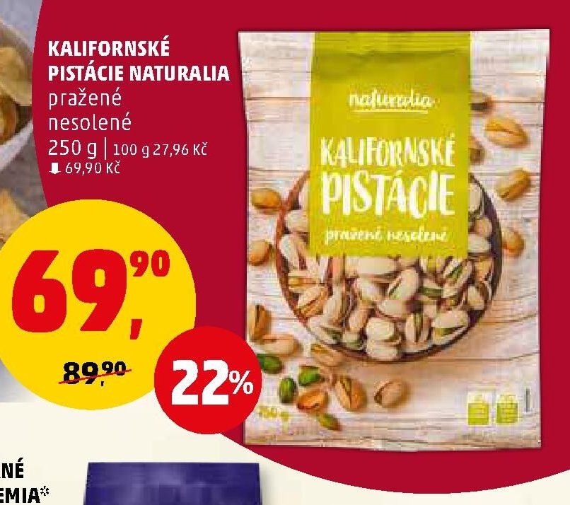 KALIFORNSKÉ PISTÁCIE NATURALIA
