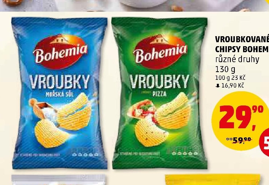 VROUBKOVANÉ CHIPSY BOHEMIA