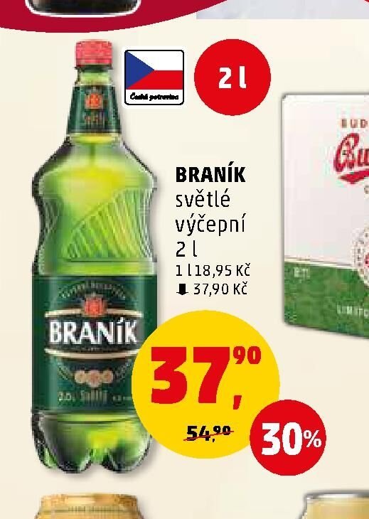 BRANÍK světlé výčepní 2 l