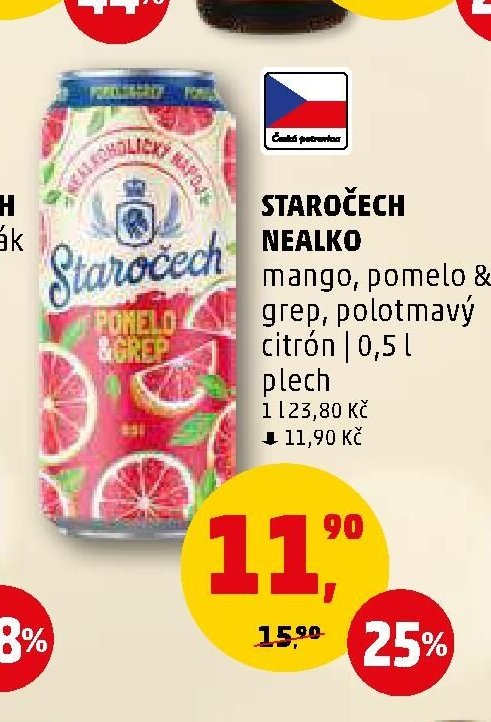 STAROČECH NEALKO mango, pomelo & grep, polotmavý citrón plech