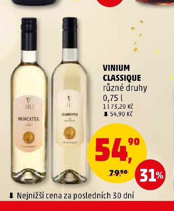 VINIUM CLASSIQUE různé druhy