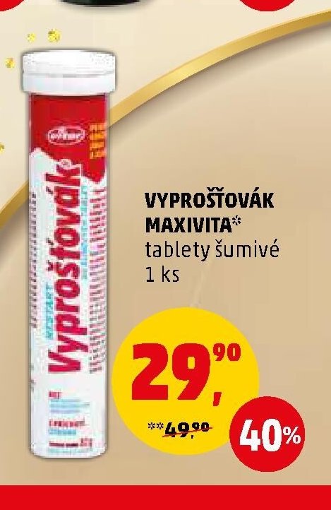VYPROŠŤOVÁK MAXIVITA tablety šumivé