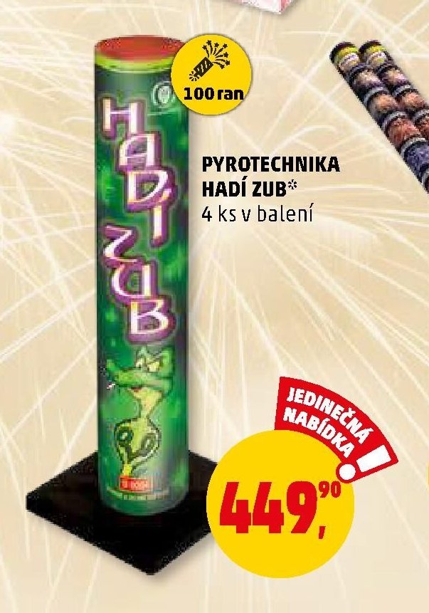 Pyrotechnika Hadí zub