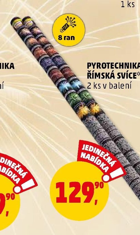 Pyrotechnika Římská svíce