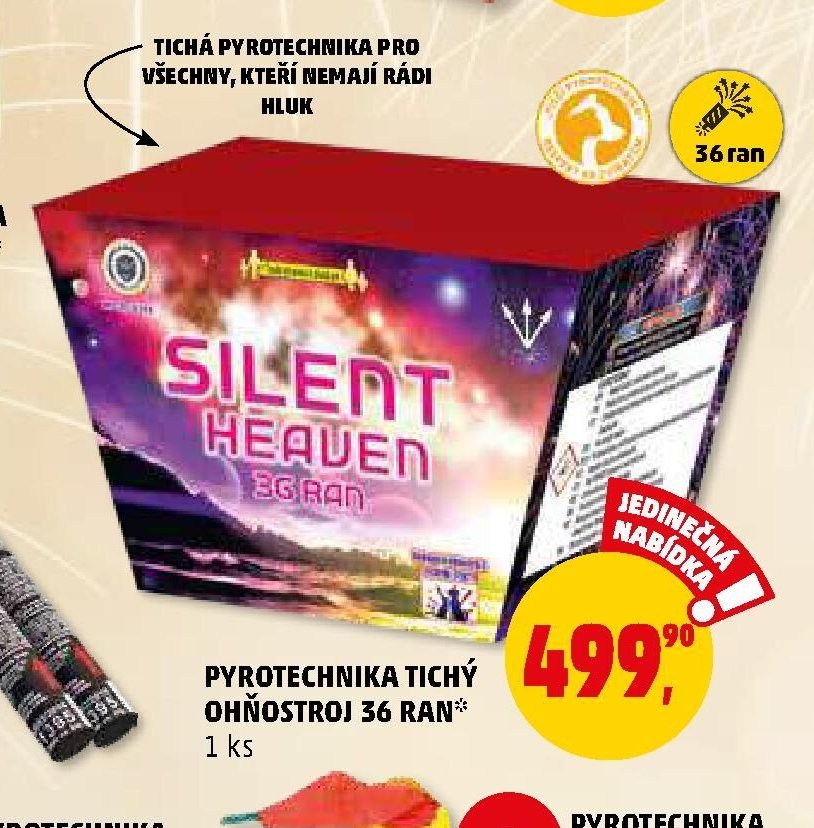 Pyrotechnika tichý ohňostroj 36 ran