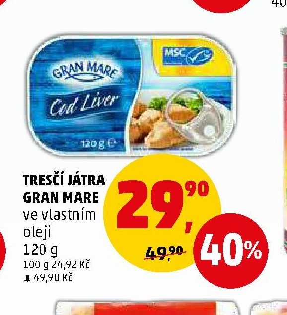 TRESČÍ JÁTRA GRAN MARE
