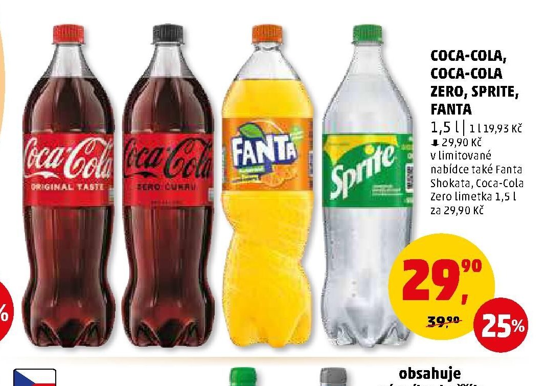 Coca-Cola, Coca-Cola Zero, Sprite, Fanta
