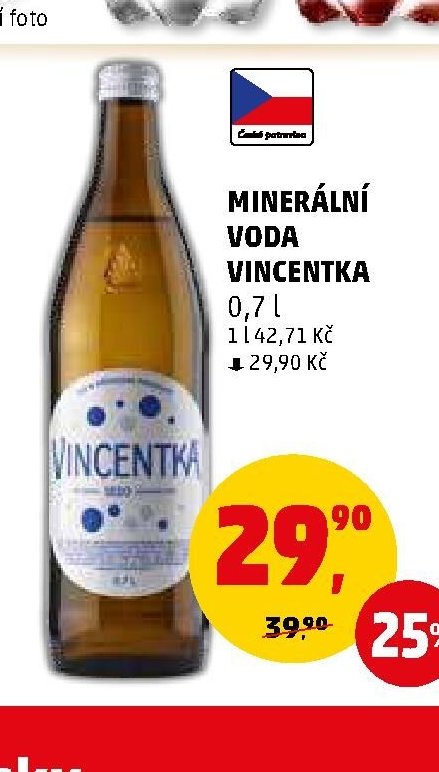 Minerální voda Vincentka