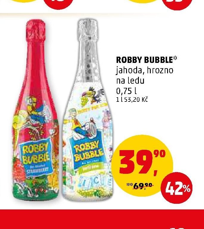 Robby Bubble jahoda, hrozno na ledu
