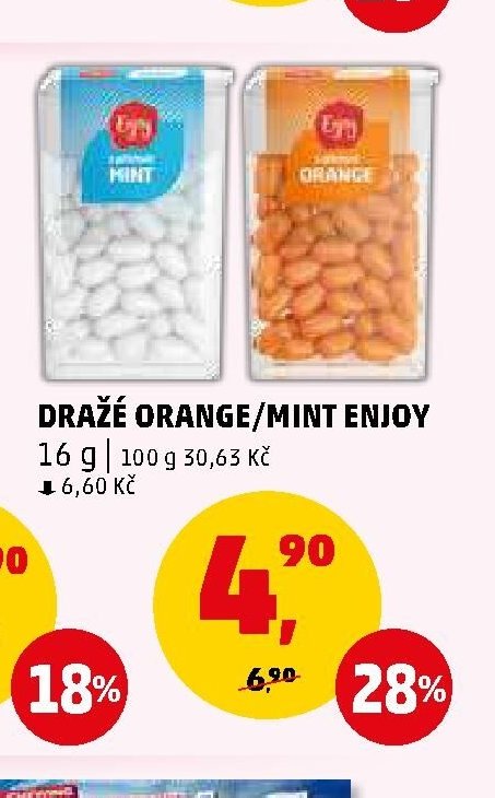 Dražé Orange/Mint Enjoy