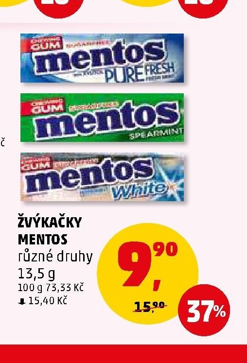 Žvýkačky Mentos