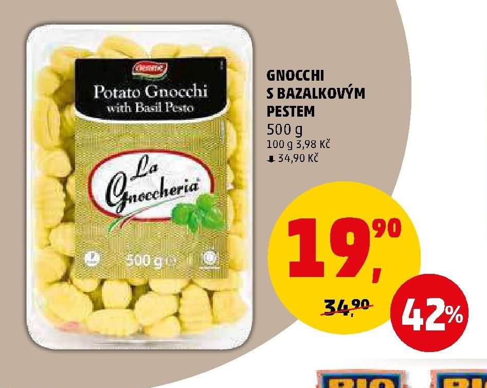 Gnocchi s bazalkovým pestem 500 g