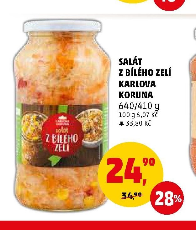 Salát z bílého zelí Karlova Koruna 640/410 g