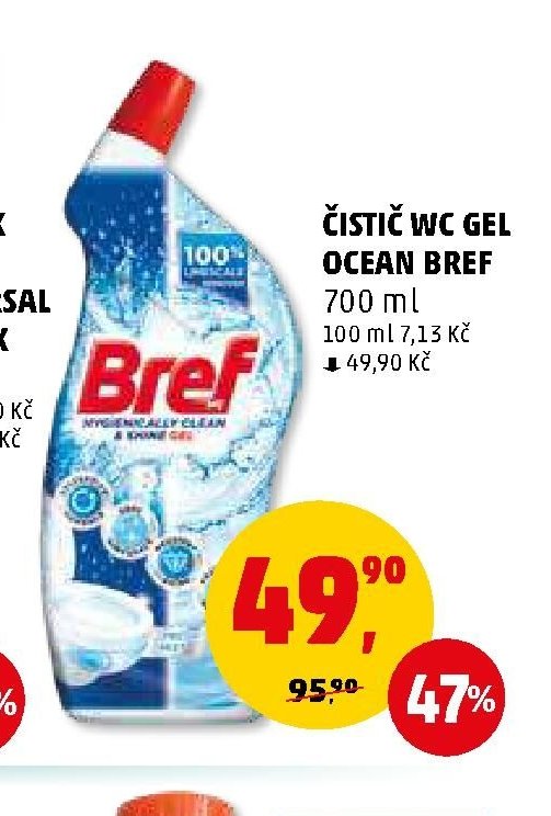 ČISTIČ WC GEL OCEAN BREF