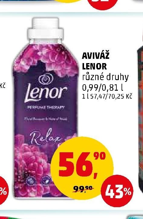 AVIVÁŽ LENOR různé druhy