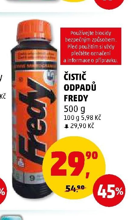 ČISTIČ ODPADŮ FREDY