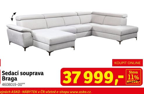 Sedací souprava Braga - ASKO akcniletaky.com