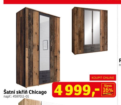 Šatní skříň Chicago - ASKO akcniletaky.com