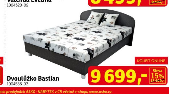 Dvoulůžko Bastian - ASKO akcniletaky.com