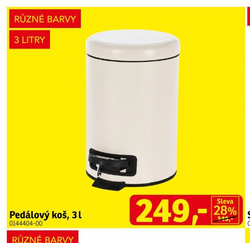 Pedálový koš, 3 l - ASKO akcniletaky.com