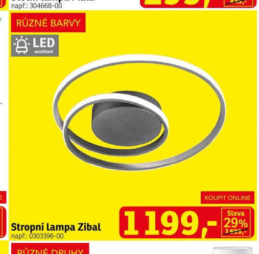 Stropní lampa Zibal - ASKO akcniletaky.com