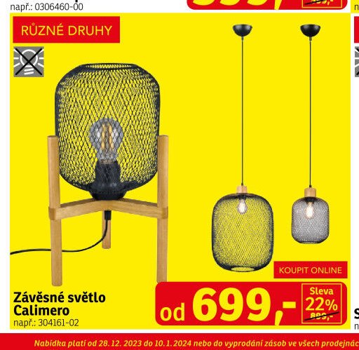 Závěsné světlo Calimero - ASKO akcniletaky.com