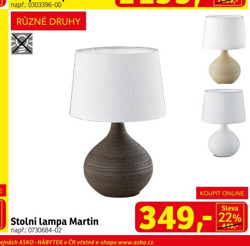 Stolní lampa Martin - ASKO akcniletaky.com