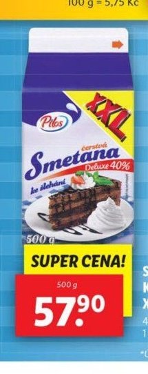 Smetana ke šlehání XXL