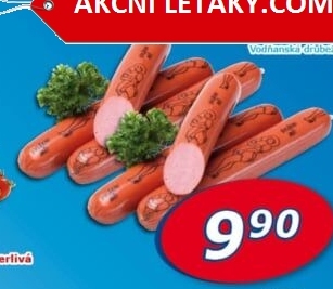 Párky kuřecí striptýzky Vodňanské kuře