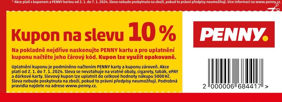 Kupon na slevu 10 %