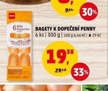 Bagety k dopečení Penny