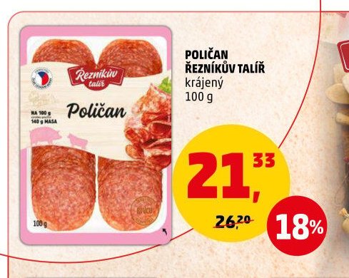 Poličan Řezníkův talíř