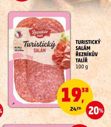 Turistický salám Řezníkův talíř